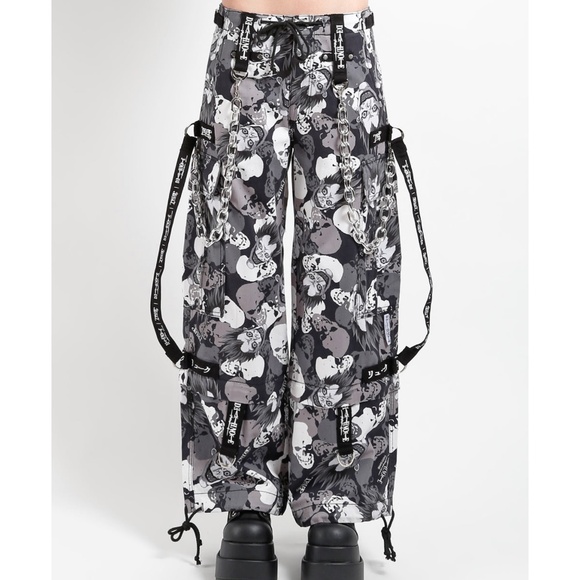NWT Tripp NYC X Death Note UNISEX Ryuk Skull Camo Super Chain Pant Medium - Picture 1 of 15